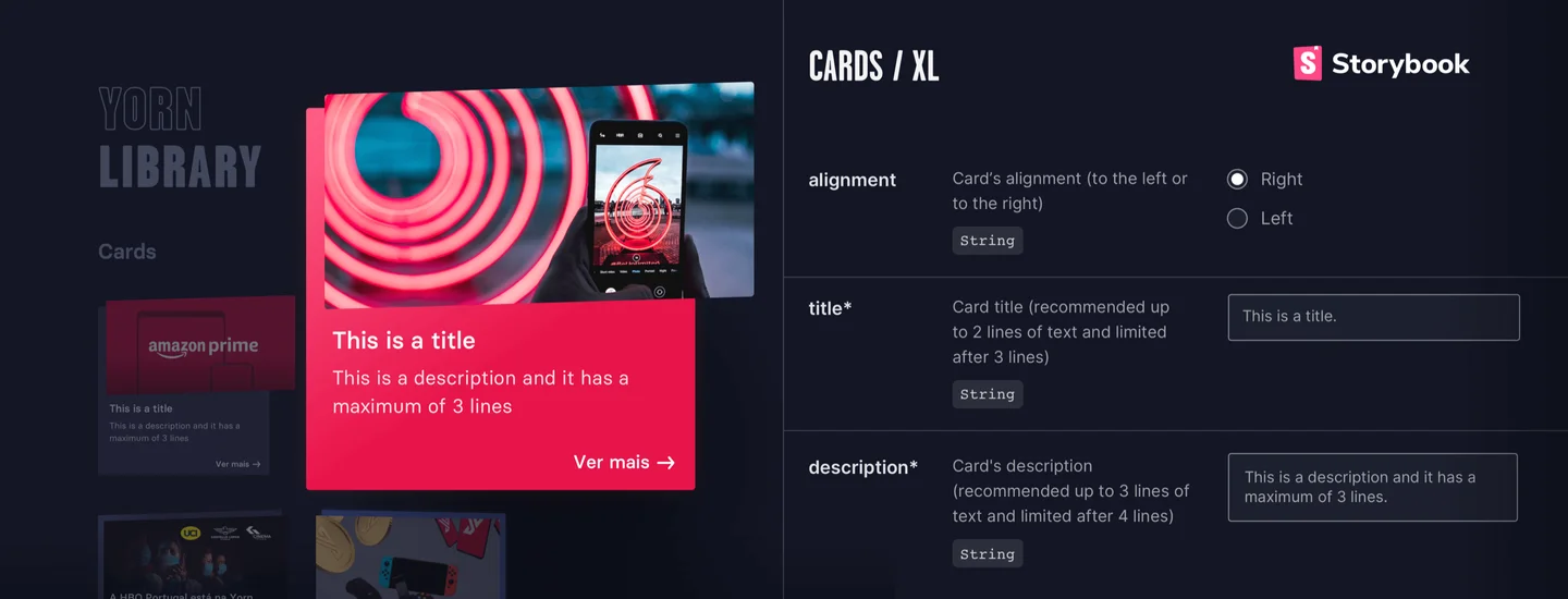 Yorn plan cards and campaign screens