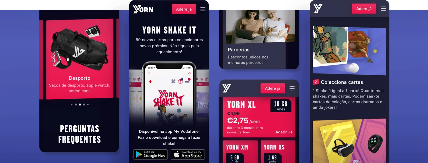 Yorn checkout flow on mobile