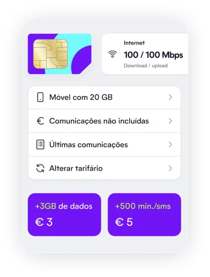 amigo mobile app home screen
