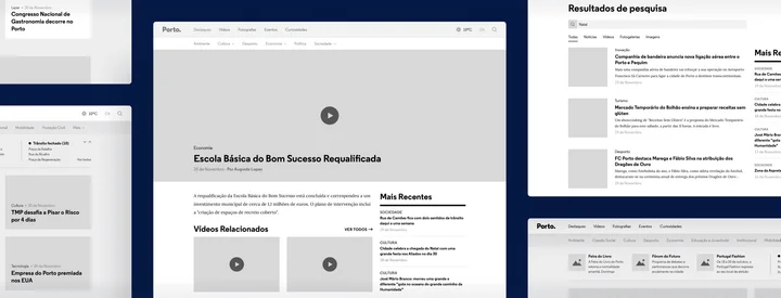 Porto.pt wireframes